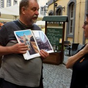 Henner bei der Stadtführung durch die Innenstadt