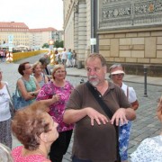 Henner beim Stadtrundgang in Dresden
