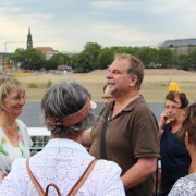 Henner beim Stadtrundgang in Dresden