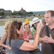 Henner beim Stadtrundgang in Dresden