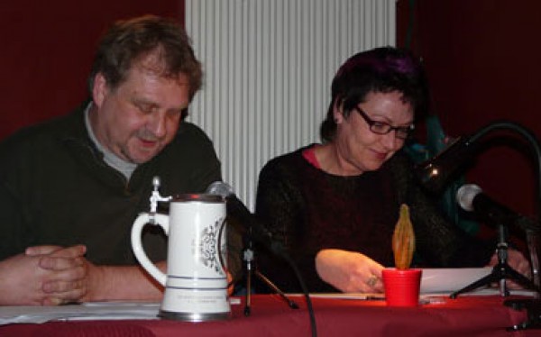 Lesung vom 11. April 2008, Wernhild Ruhland und Henner Kotte, im FHL-Club